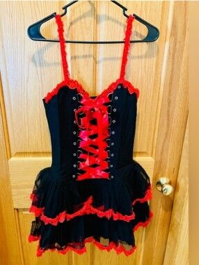 NWT Dolls Kill Widow Heartsick Harlequin Mini Dress w/ Tull Lace Ribbon Lace up